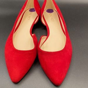 Red Nine West Flats